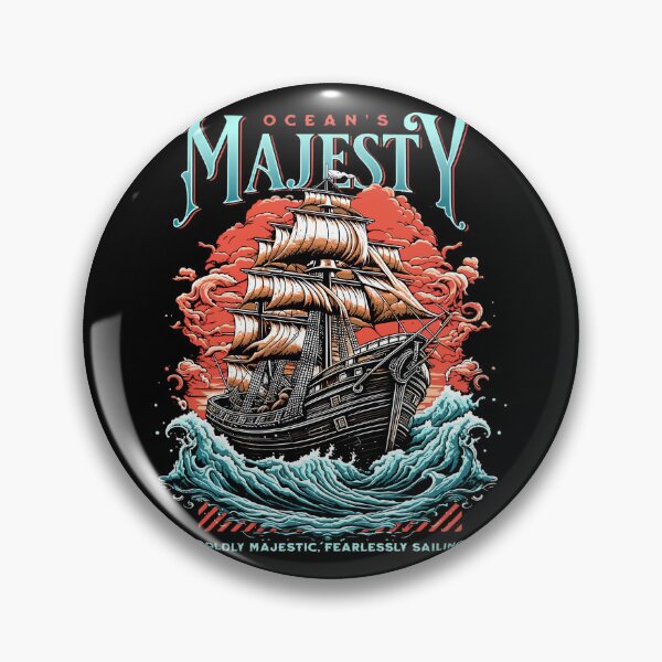 Item preview, Vintage Pirate Ship Nautical T-Shirt | Ocean Sailing Adventure Graphic Tee designed and sold by Ahmed-G-Designs.