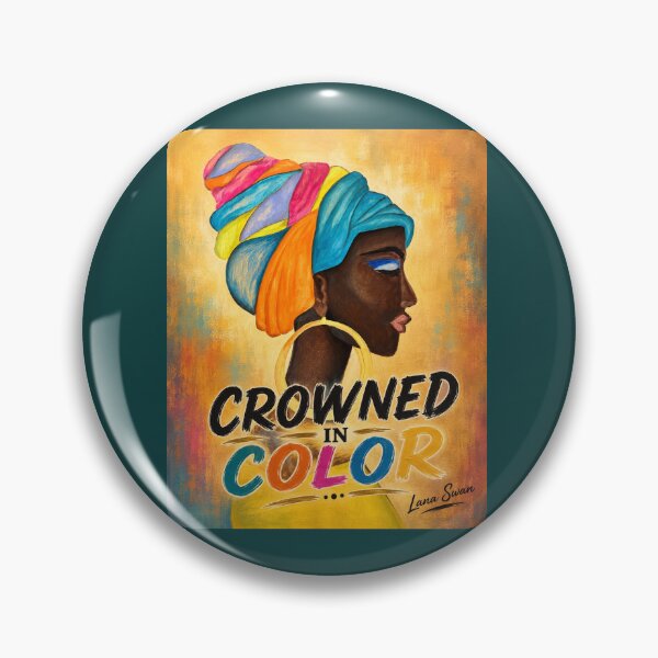 Item preview, CROWNED IN COLOR | Original Oil Portrait by Svetlana Shavrina | Fine Art Print designed and sold by BlueberrySwan.