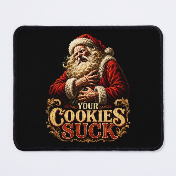 Item preview, Your Cookies Suck Grumpy Santa Humor designed and sold by Victor Shadehorn.