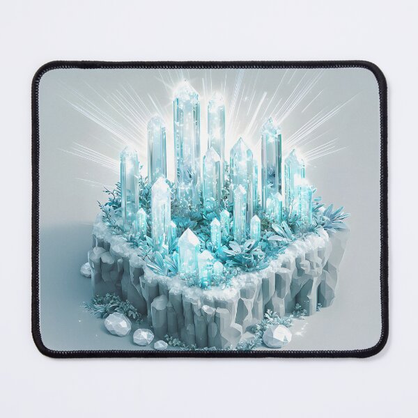 Item preview, 3d Render Of Crystal Mushroom Forest Glowing Digital designed and sold by Checho30.