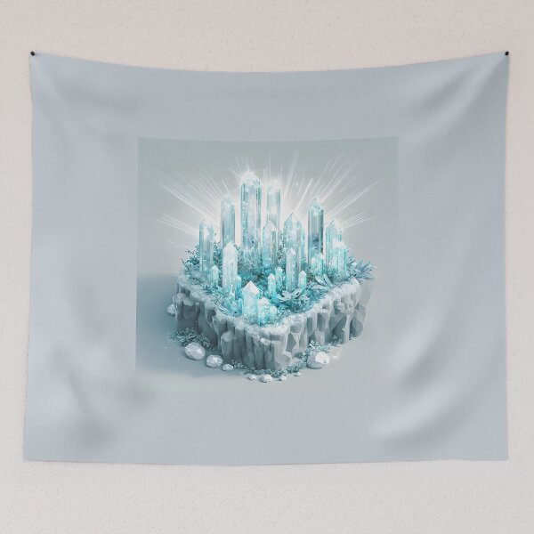 Item preview, 3d Render Of Crystal Mushroom Forest Glowing Digital designed and sold by Checho30.