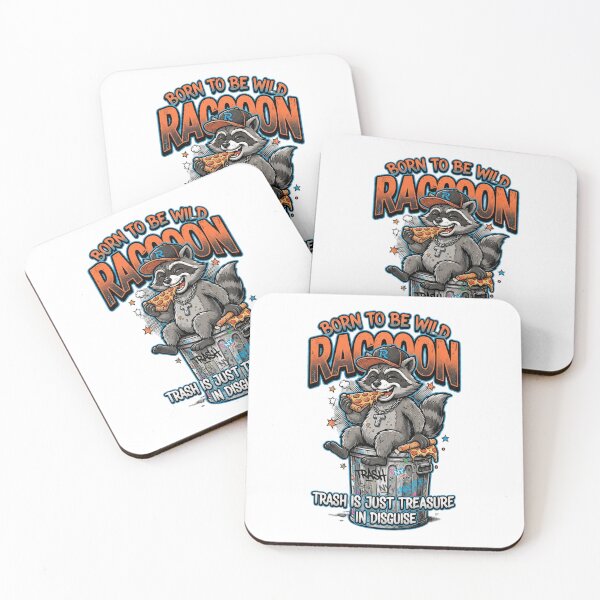 Item preview, Retro Raccoon Pizza Lover Graphic Art designed and sold by M.Store.