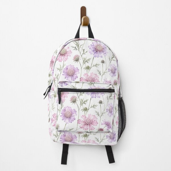 Item preview, Scabiosa Pincushion Lilac Watercolor Seamless Floral Pattern designed and sold by Inkworksbyshery.
