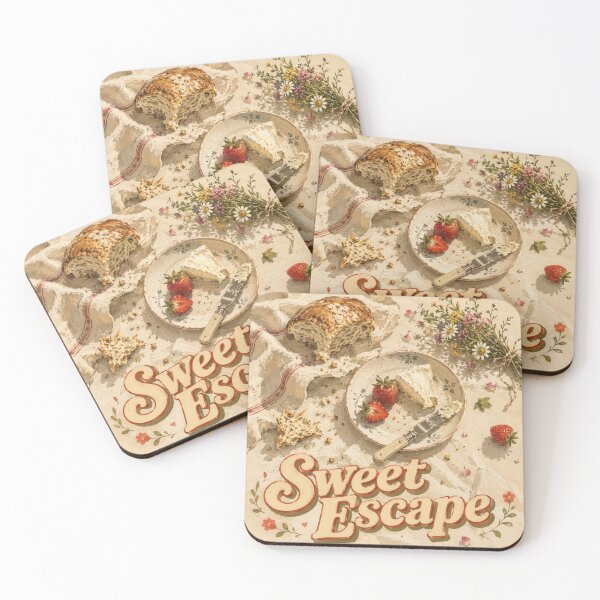 Item preview, Sweet Escape | Hand Painted Strawberry Picnic Flat Lay Illustration designed and sold by UUniqueIImprint.