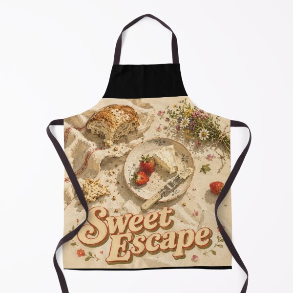 Item preview, Sweet Escape | Hand Painted Strawberry Picnic Flat Lay Illustration designed and sold by UUniqueIImprint.