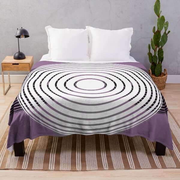 Item preview, CONCENTRIC BLACK AND WHITE CIRCLES 4 - MINIMALIST GEOMETRY designed and sold by CuPensky.