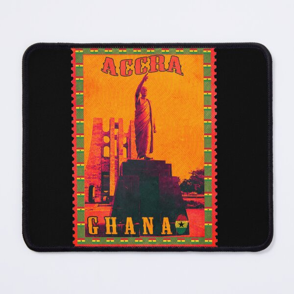 Item preview, Accra Ghana Vintage Postage Stamp - Kwame Nkrumah Memorial Independence Art designed and sold by Youngkev-arts.