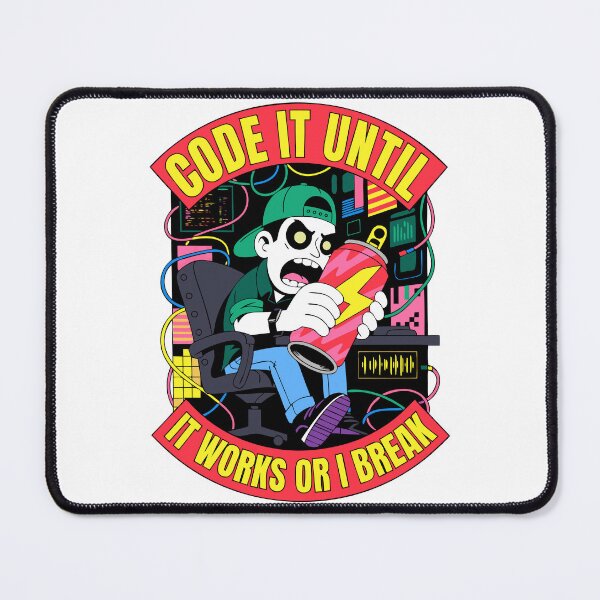 Item preview, Code It Until It Works Funny Programmer Coder designed and sold by VibeVaultWear.