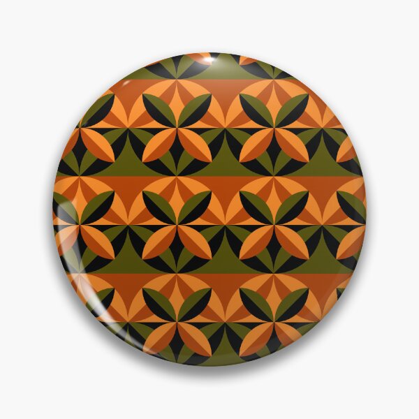 Item preview, Orange And Green Mid-Century Modern Pattern designed and sold by DEC02.