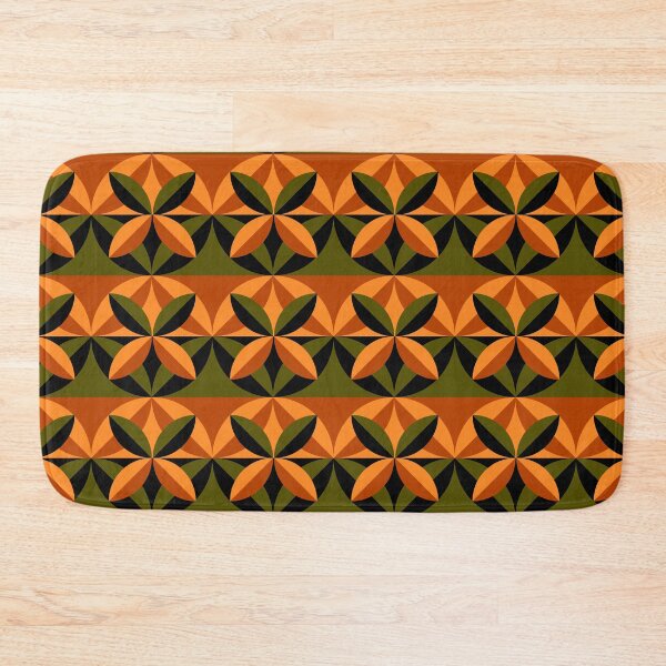 Item preview, Orange And Green Mid-Century Modern Pattern designed and sold by DEC02.