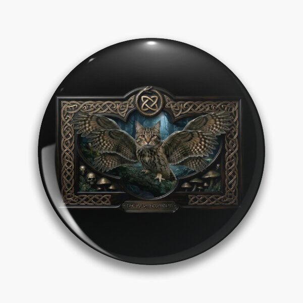 Item preview, The Sylvan Guardian Celtic Owl Cat  designed and sold by dragonmotor7.