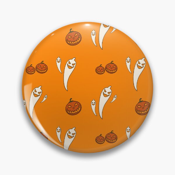 Item preview, Whimsical Halloween Ghosts And Orange Pumpkin Pattern designed and sold by DEC02.
