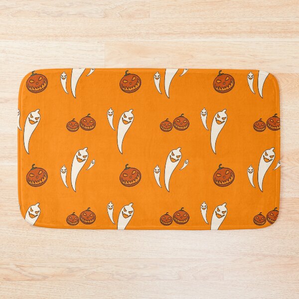 Item preview, Whimsical Halloween Ghosts And Orange Pumpkin Pattern designed and sold by DEC02.