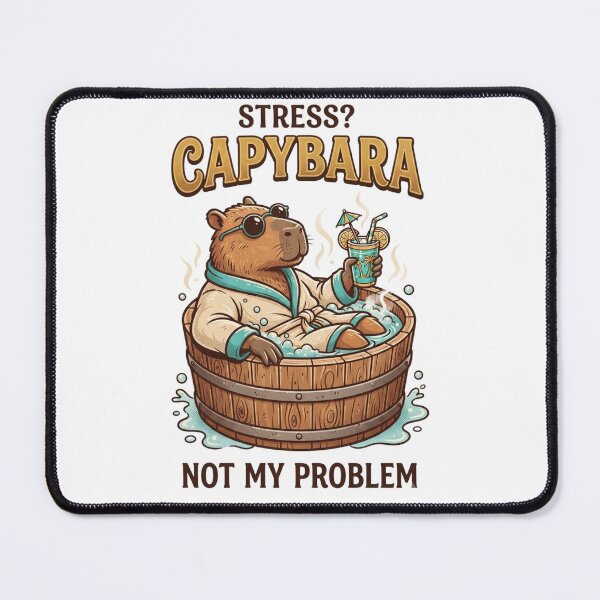 Item preview, Chill Capybara Retro Jacuzzi T-Shirt Design designed and sold by M.Store.