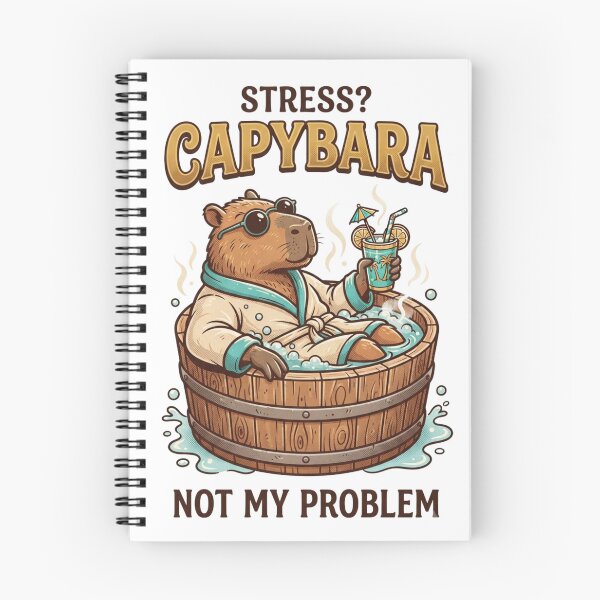 Item preview, Chill Capybara Retro Jacuzzi T-Shirt Design designed and sold by M.Store.