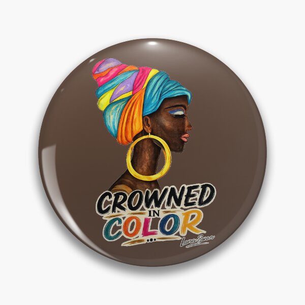 Item preview, CROWNED IN COLOR | African Portrait Design by Lana Swan | Warm Cocoa Edition designed and sold by BlueberrySwan.