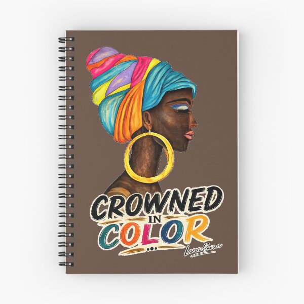 Item preview, CROWNED IN COLOR | African Portrait Design by Lana Swan | Warm Cocoa Edition designed and sold by BlueberrySwan.