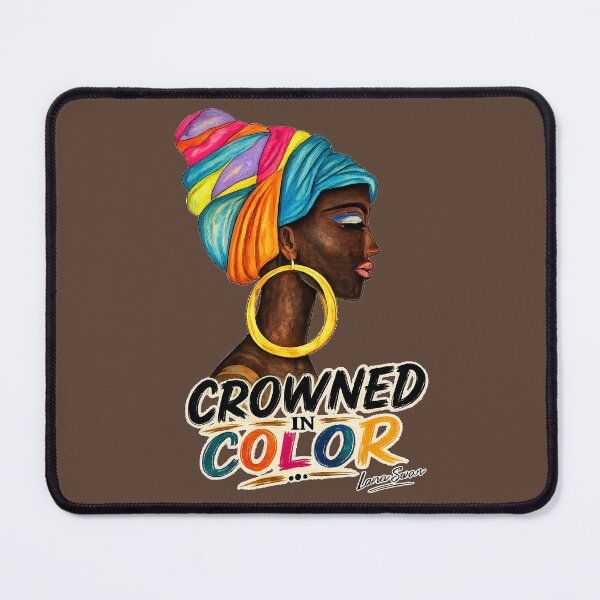 Item preview, CROWNED IN COLOR | African Portrait Design by Lana Swan | Warm Cocoa Edition designed and sold by BlueberrySwan.