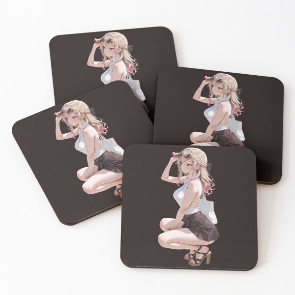 Artikelvorschau, Niedliche Waifu-Anime-Mädchen-Manga-Sticker und -Drucke. entworfen und verkauft von Kyoot Prints.