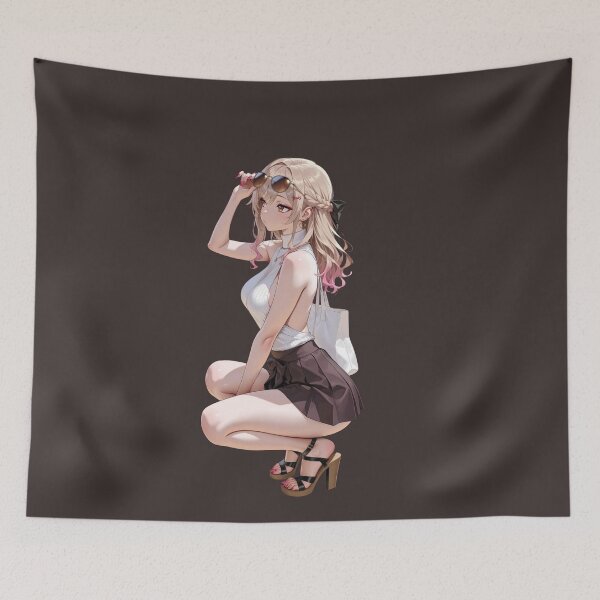 Item preview, Cute Waifu Anime Girl Manga Stickers and Prints. designed and sold by Kyoot Prints.