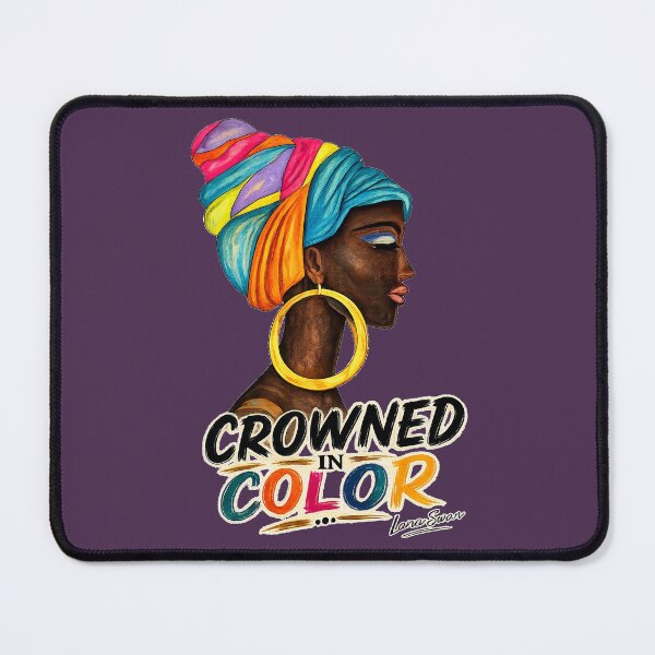 Item preview, CROWNED IN COLOR | African Woman Portrait | Original Oil Painting by Svetlana Shavrina designed and sold by BlueberrySwan.