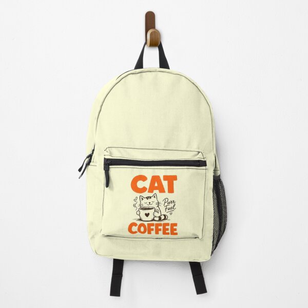 Item preview, Cute Cat Coffee Outline Design | Minimalist "CAT COFFEE" Typography Art designed and sold by CutPawStudio.
