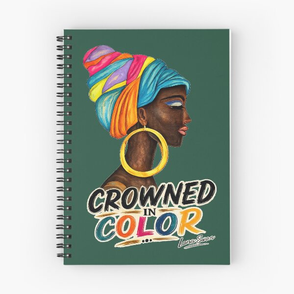 Item preview, CROWNED IN COLOR | African Portrait Design | Green Edition by Lana Swan designed and sold by BlueberrySwan.