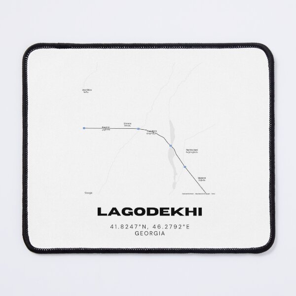 Item preview, Lagodekhi Georgia Minimalist City Map with Coordinates | Modern Street Map Art Print designed and sold by RM-Journey.