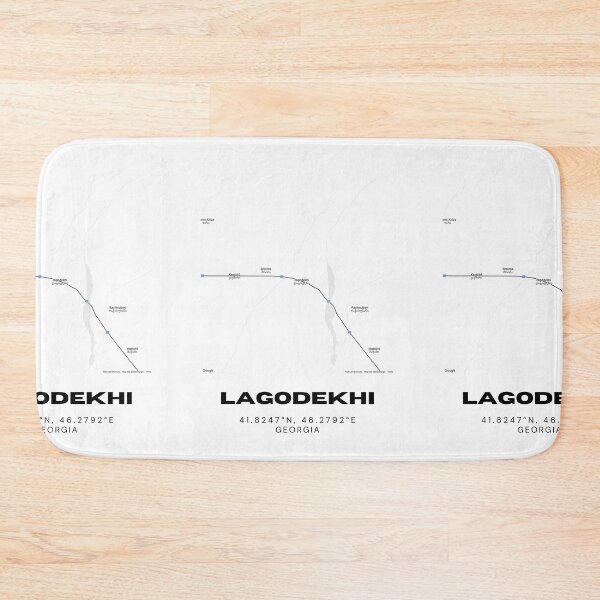 Item preview, Lagodekhi Georgia Minimalist City Map with Coordinates | Modern Street Map Art Print designed and sold by RM-Journey.
