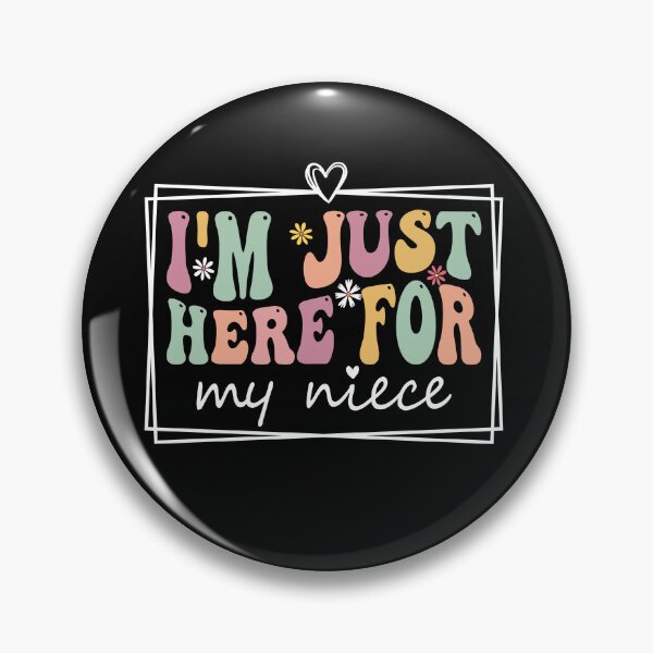 Item preview, I'm Just Here for My Niece Funny Family Shirt | Proud Aunt Uncle Gift | Niece Lover Quote Design designed and sold by 76Valeria.