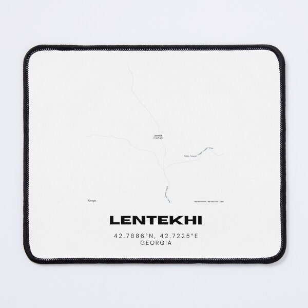 Item preview, Lentekhi Georgia Minimalist City Map with Coordinates | Modern Street Map Art Print designed and sold by RM-Journey.