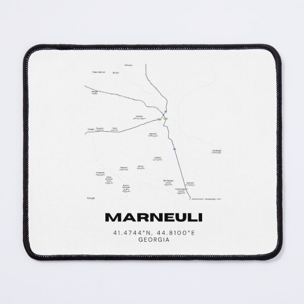 Item preview, Marneuli Georgia Minimalist City Map with Coordinates | Modern Street Map Art Print designed and sold by RM-Journey.
