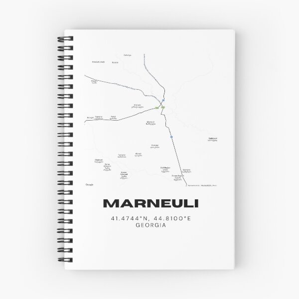 Item preview, Marneuli Georgia Minimalist City Map with Coordinates | Modern Street Map Art Print designed and sold by RM-Journey.