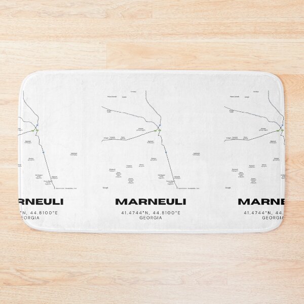 Item preview, Marneuli Georgia Minimalist City Map with Coordinates | Modern Street Map Art Print designed and sold by RM-Journey.