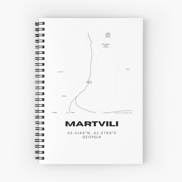 Item preview, Martvili Georgia Minimalist City Map with Coordinates | Modern Street Map Art Print designed and sold by RM-Journey.