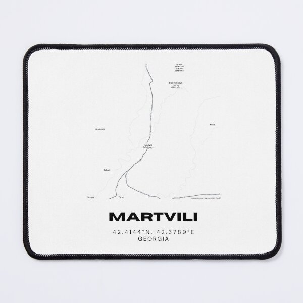 Item preview, Martvili Georgia Minimalist City Map with Coordinates | Modern Street Map Art Print designed and sold by RM-Journey.