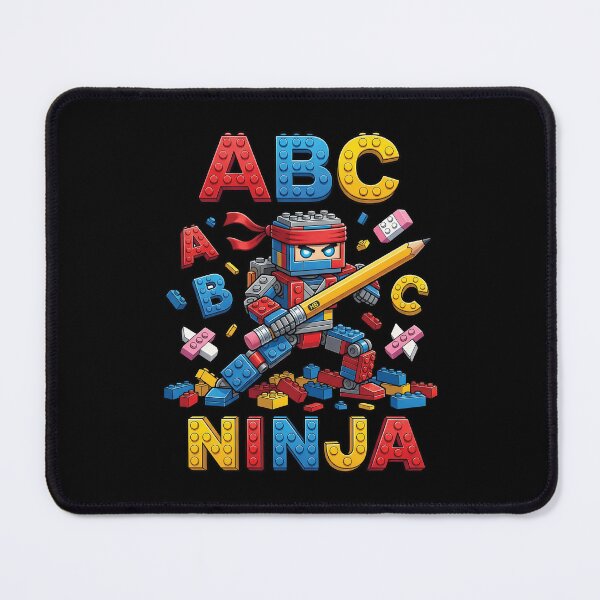 Item preview, ABC Ninja Building Blocks Robot Cute Back To School designed and sold by Krasnovaovaova.