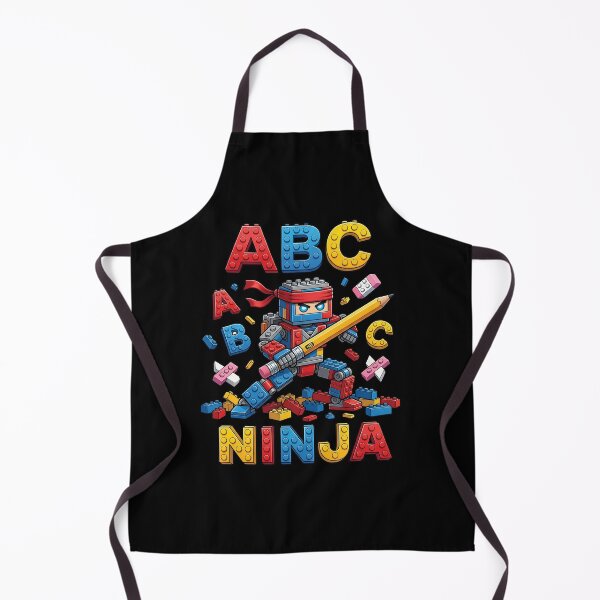 Item preview, ABC Ninja Building Blocks Robot Cute Back To School designed and sold by Krasnovaovaova.
