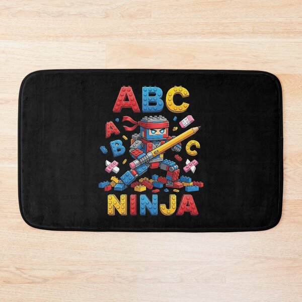 Item preview, ABC Ninja Building Blocks Robot Cute Back To School designed and sold by Krasnovaovaova.