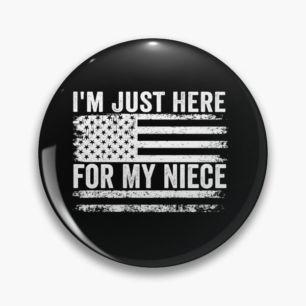 Item preview, I'm Just Here for My Niece Funny Family Shirt | Proud Aunt Uncle Gift | Niece Lover Quote Design designed and sold by 76Valeria.