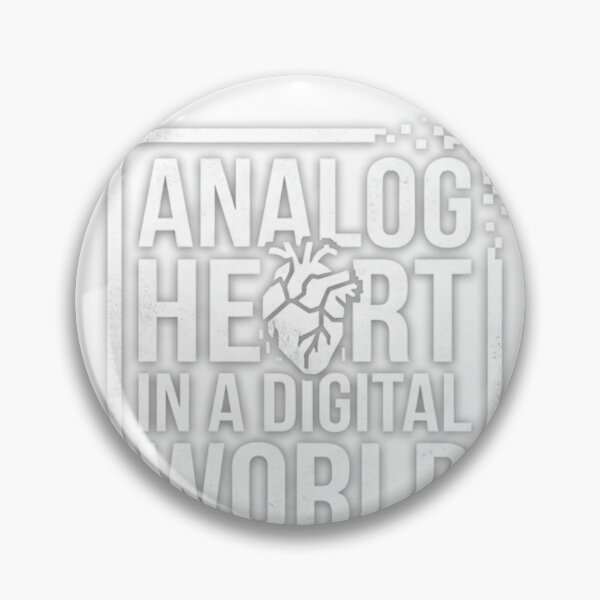 Item preview, Analog Heart In A Digital World Cyberpunk Text Art designed and sold by JanElJaJas.