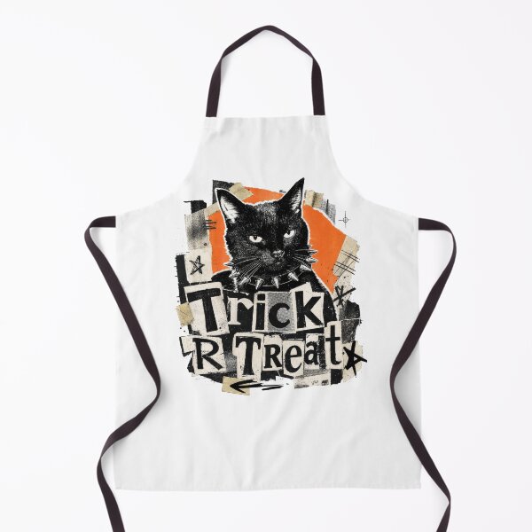 Item preview, Punk Black Cat Trick or Treat Halloween Spooky designed and sold by AntiqueImages.