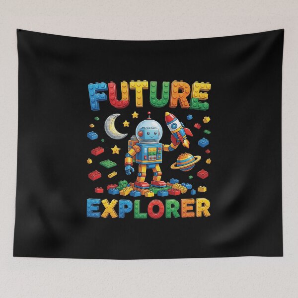 Item preview, Future Explorer Space Astronaut Robot Toy Bricks designed and sold by Krasnovaovaova.