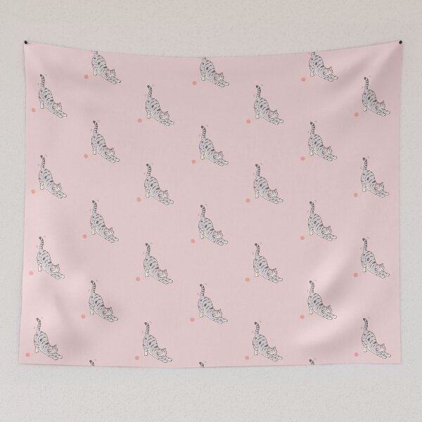 Item preview, "Do You Even Stretch Bro?" Funny Cat Artwork, Motivational Quotes, Cat Memes designed and sold by SpringTeaDesigns.