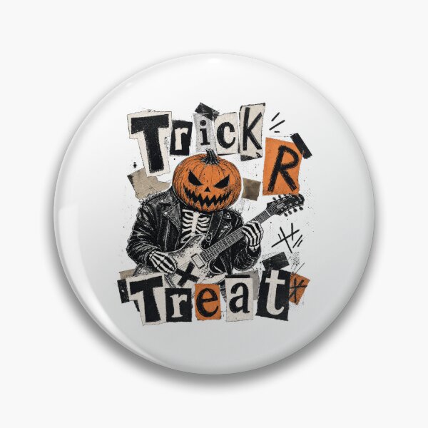 Item preview, Pumpkin Skeleton Rocker Guitar Trick or Treat designed and sold by AntiqueImages.