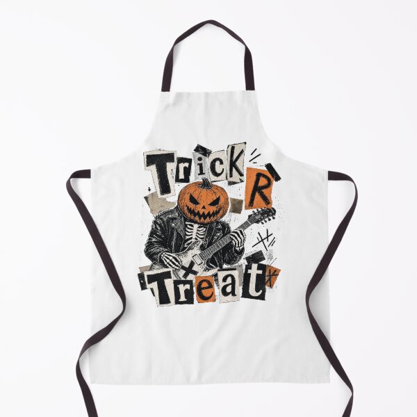 Item preview, Pumpkin Skeleton Rocker Guitar Trick or Treat designed and sold by AntiqueImages.