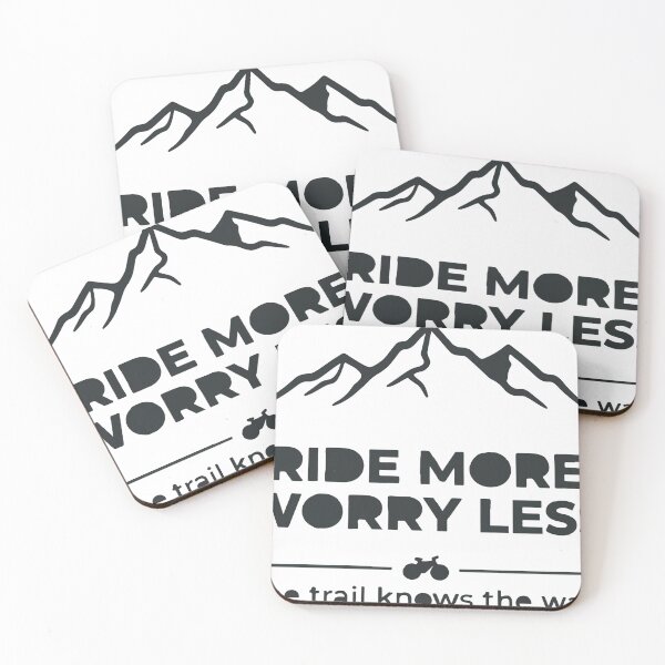 Item preview, Ride More Worry Less | Mountain Bike Mental Health Shirt designed and sold by SingleTrackes.