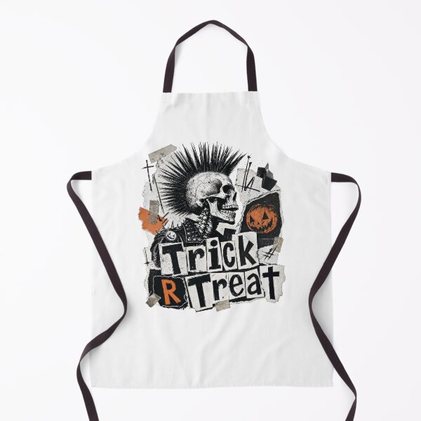 Item preview, Punk Skeleton Mohawk Trick or Treat Halloween designed and sold by AntiqueImages.