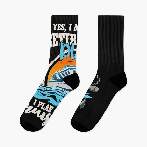 Item preview, Yes I Do Have A Retirement Plan I Plan On Cruising - Funny Cruise Ship Art designed and sold by BendyBeasts.