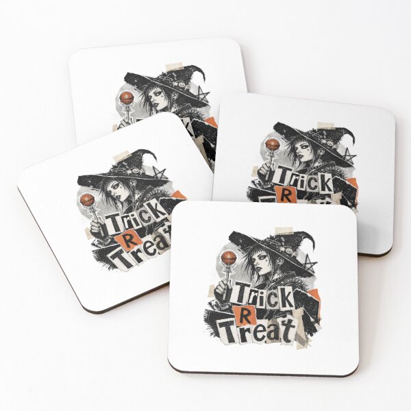 Item preview, Punk Goth Witch Trick or Treat Halloween Design designed and sold by AntiqueImages.